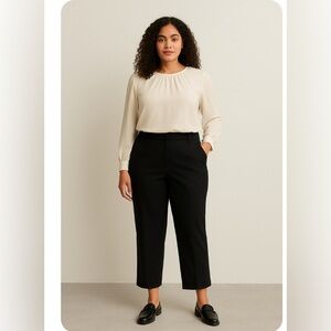 Izod Black Cropped Pants Tailored Ankle